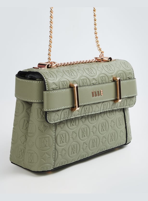 ELLE Brand Embossed Sling Bag
