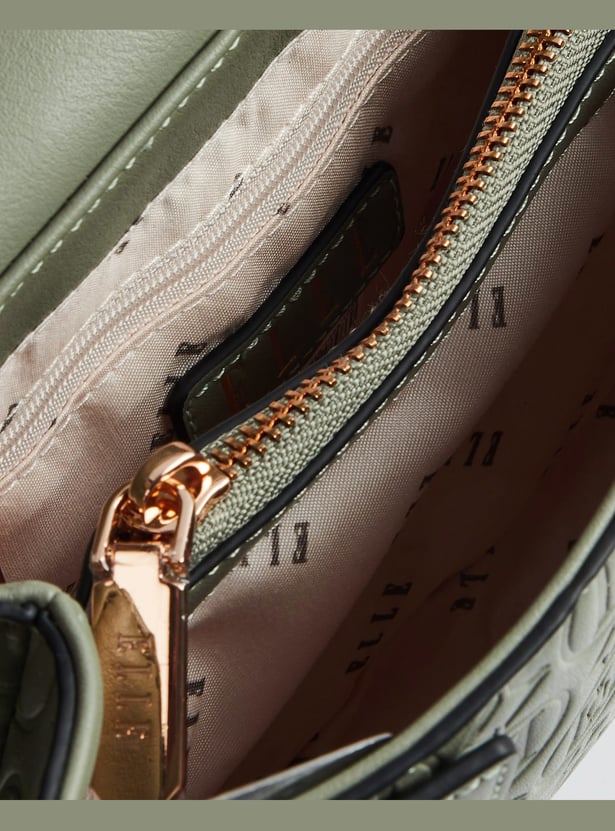 ELLE Brand Embossed Sling Bag