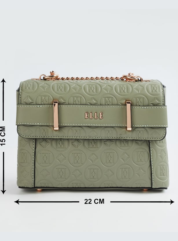 ELLE Brand Embossed Sling Bag