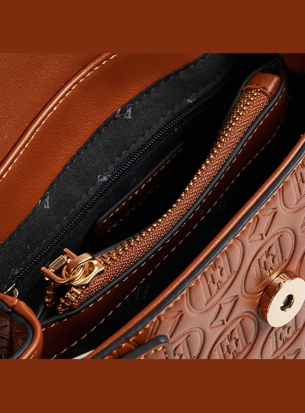 ELLE Brand Embossed Sling Bag