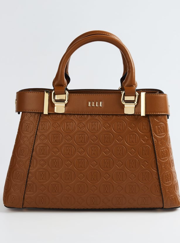 ELLE Embossed Handheld Bag