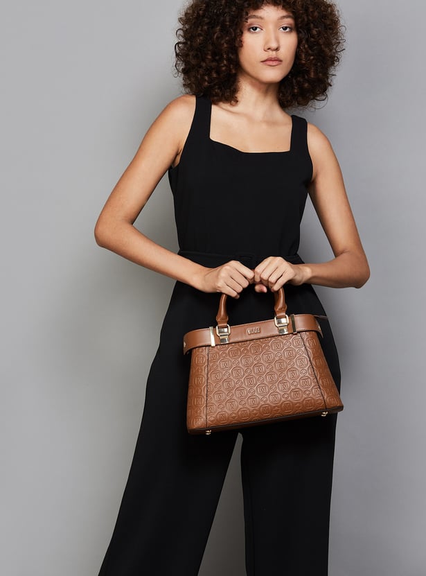 ELLE Embossed Handheld Bag