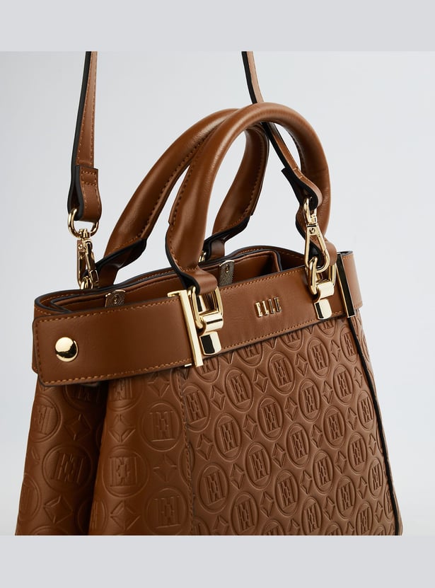 ELLE Embossed Handheld Bag