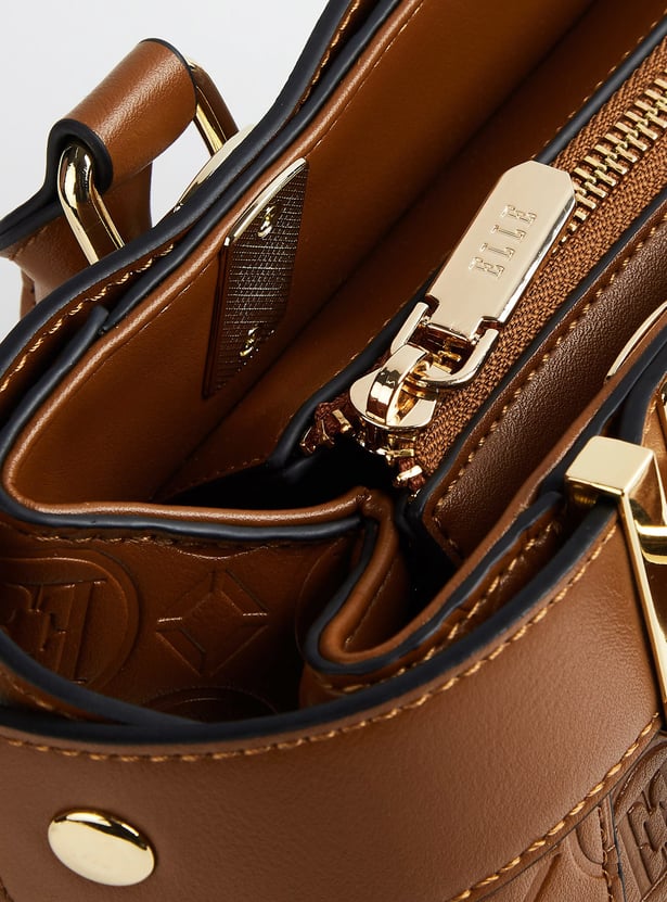 ELLE Embossed Handheld Bag