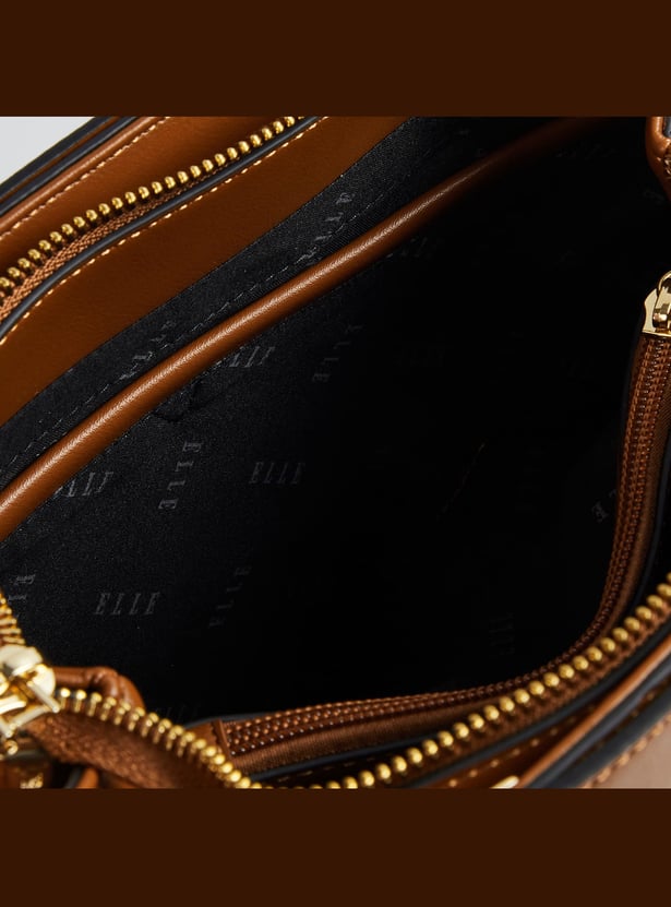 ELLE Embossed Handheld Bag