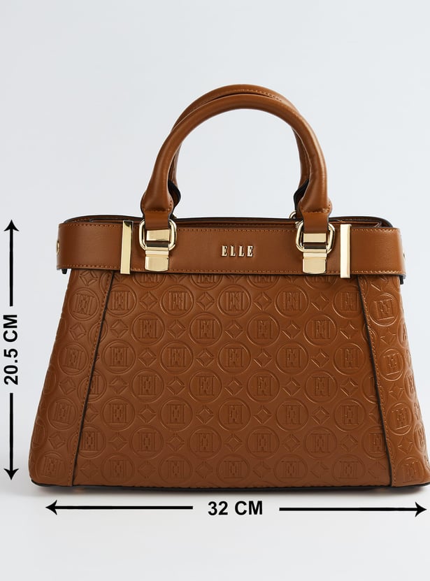 ELLE Embossed Handheld Bag