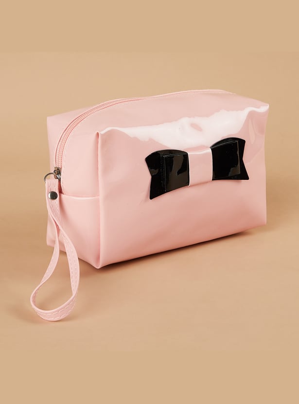 GINGER Bow Detail Vanity Pouch