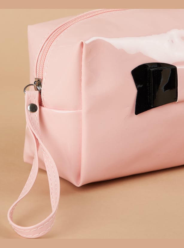GINGER Bow Detail Vanity Pouch