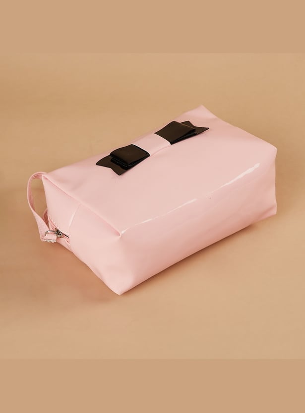 GINGER Bow Detail Vanity Pouch