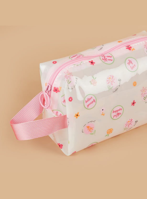 GINGER Floral Print Vanity Pouch