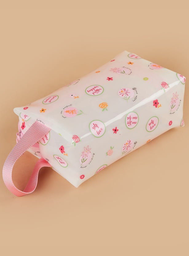 GINGER Floral Print Vanity Pouch