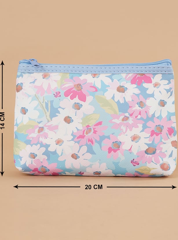 GINGER Floral Print Vanity Pouches - Pack of 3