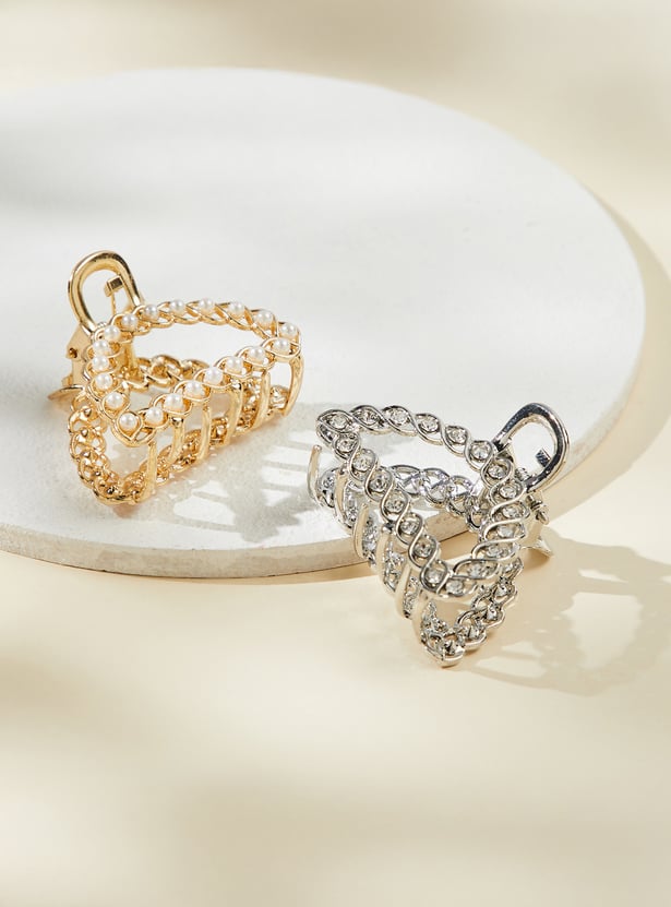 FAME FOREVER Embellished Clutchers - Pack of 2