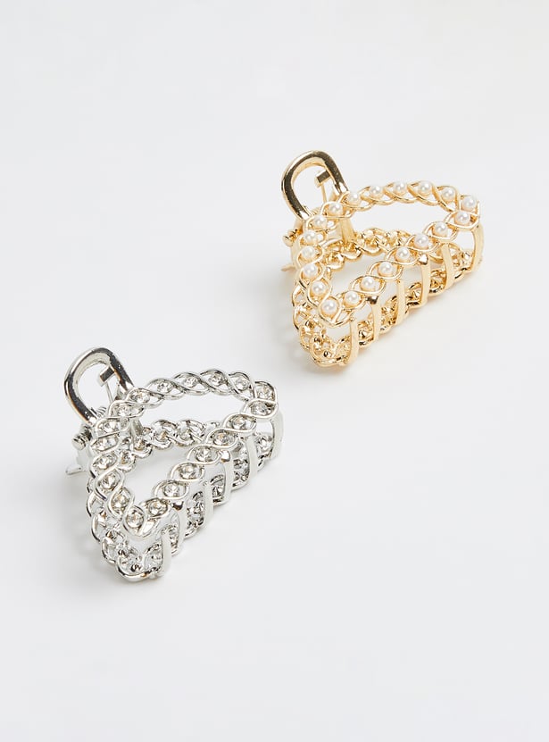 FAME FOREVER Embellished Clutchers - Pack of 2