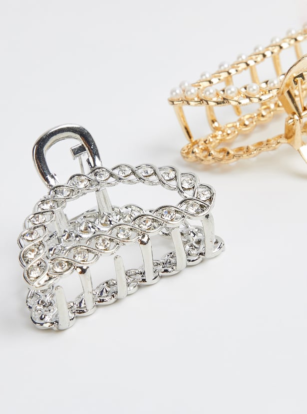 FAME FOREVER Embellished Clutchers - Pack of 2