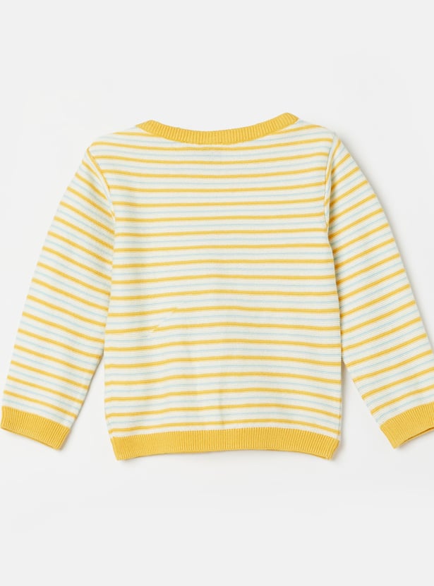 JUNIOR BABY Boys Appliqued Sweater with Joggers