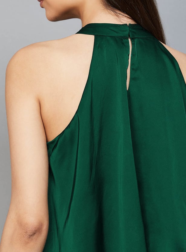 AND Layered Halter Neck Asymmetric Top