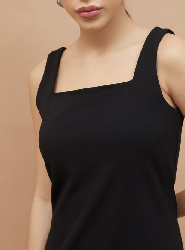 CODE Fringe Detail Shift Dress