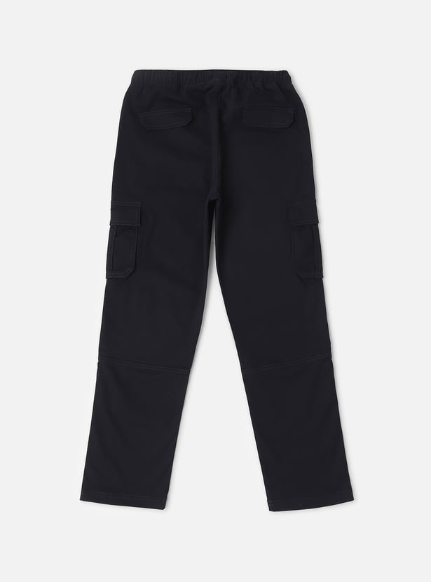ALLEN SOLLY Boys Solid Convertible Cargos