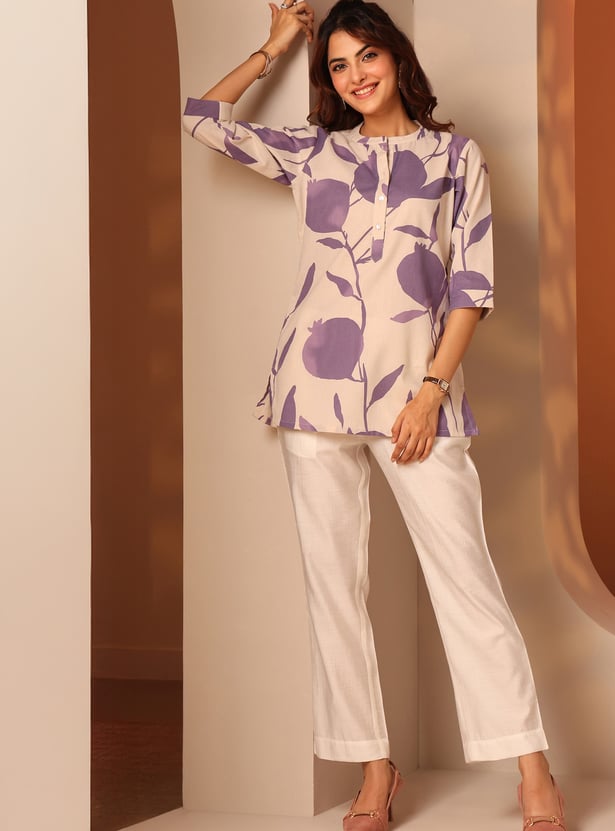 LIBAS Printed Straight Short Kurti