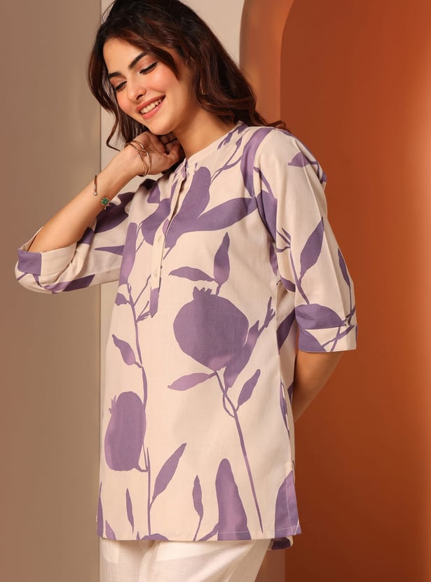 LIBAS Printed Straight Short Kurti