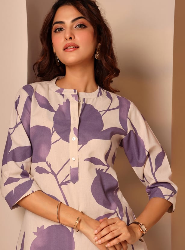 LIBAS Printed Straight Short Kurti