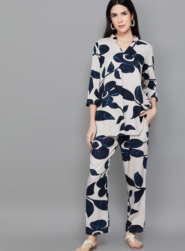 LIBAS Floral Print Co-Ord Set