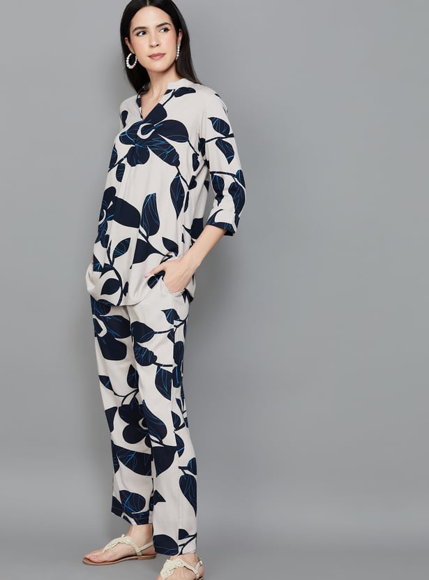 LIBAS Floral Print Co-Ord Set