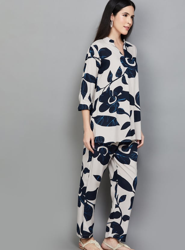 LIBAS Floral Print Co-Ord Set
