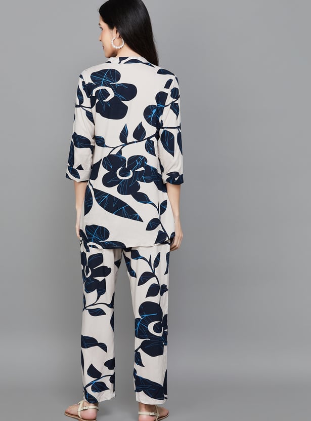 LIBAS Floral Print Co-Ord Set