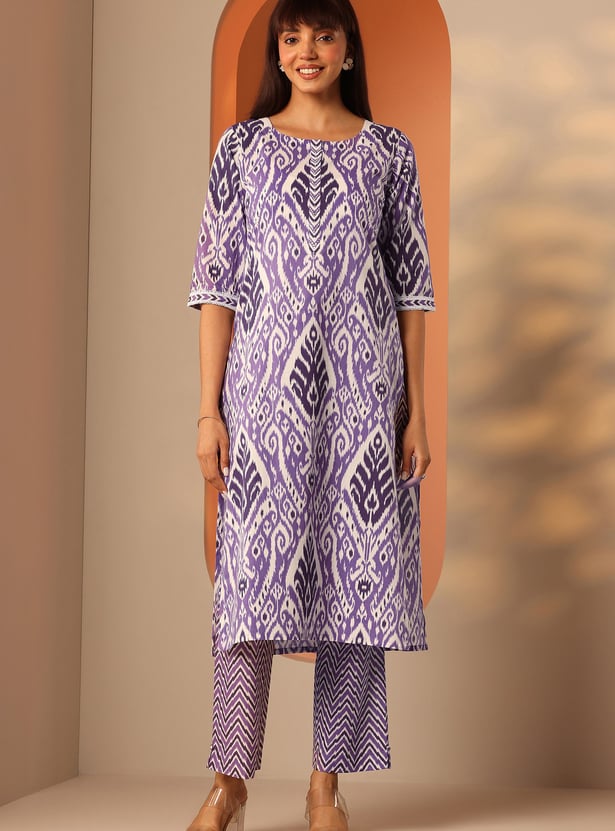 LIBAS Printed Straight Kurta Set