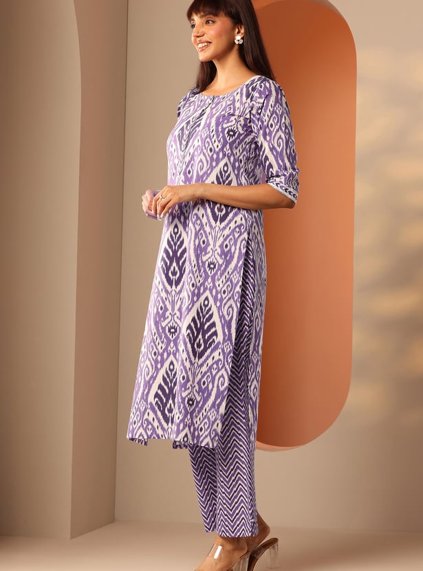 LIBAS Printed Straight Kurta Set