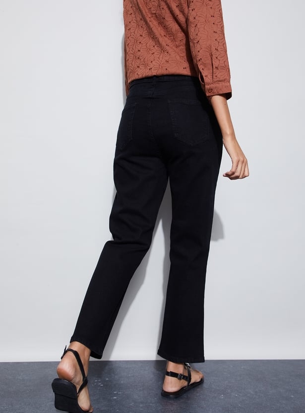 FAME FOREVER Solid High Waist Jeans