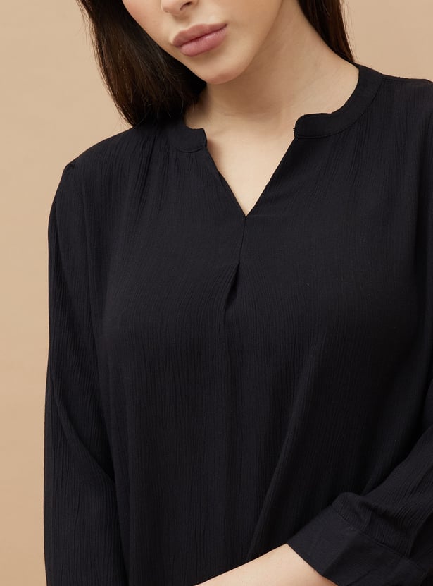 FAME FOREVER Solid Casual Top