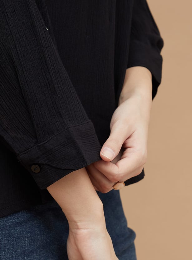 FAME FOREVER Solid Casual Top
