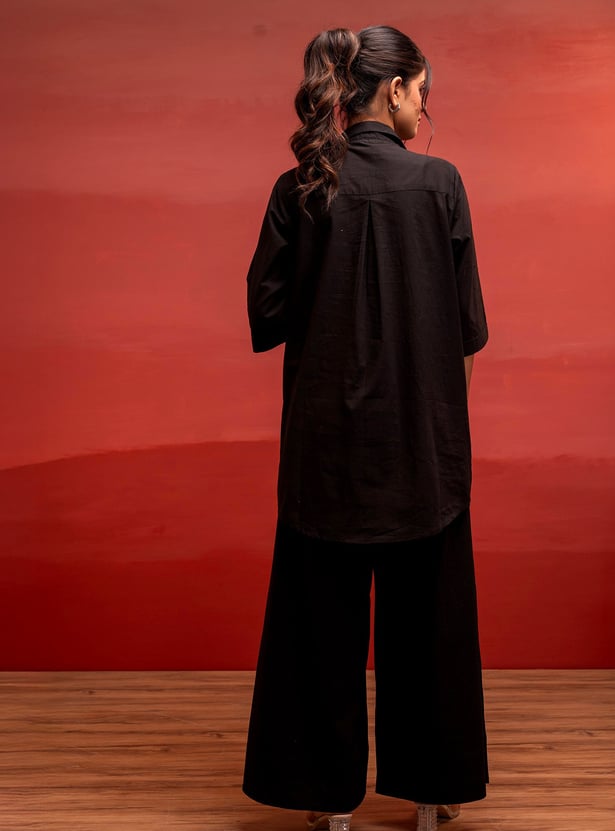 JUNIPER Embroidered Kurta Palazzo Set
