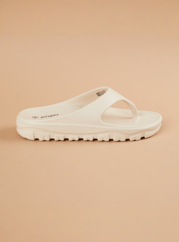 GINGER Solid Flatform Slippers