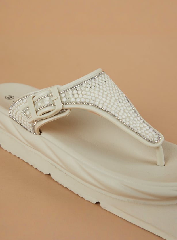 GINGER Embellished Flatforms