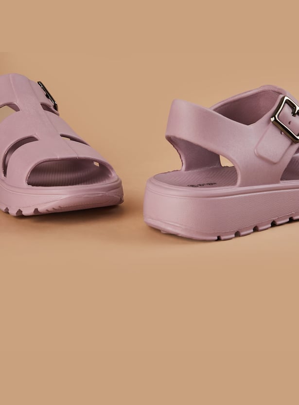 GINGER Solid Platform Sandals
