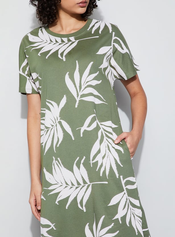 GINGER Leaf Print Night Dress