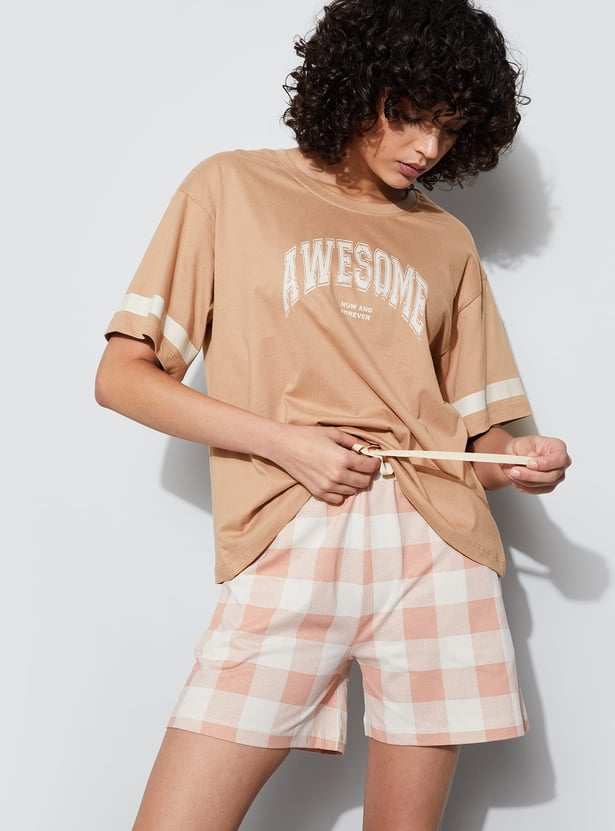 GINGER Typographic Print T-shirt