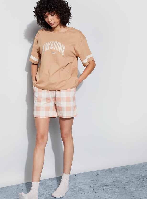 GINGER Typographic Print T-shirt