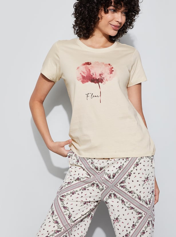 GINGER Floral Print T-shirt