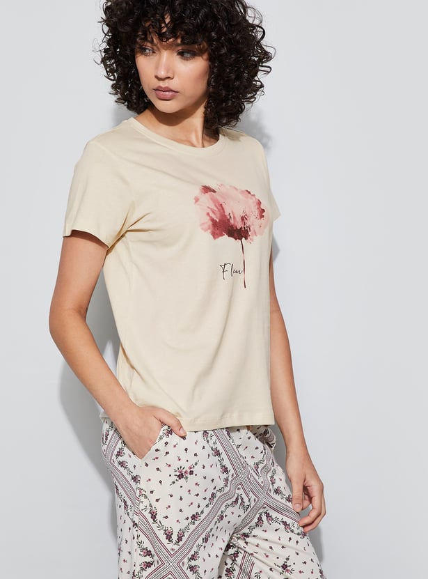 GINGER Floral Print T-shirt