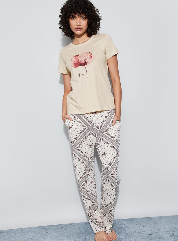 GINGER Floral Print T-shirt
