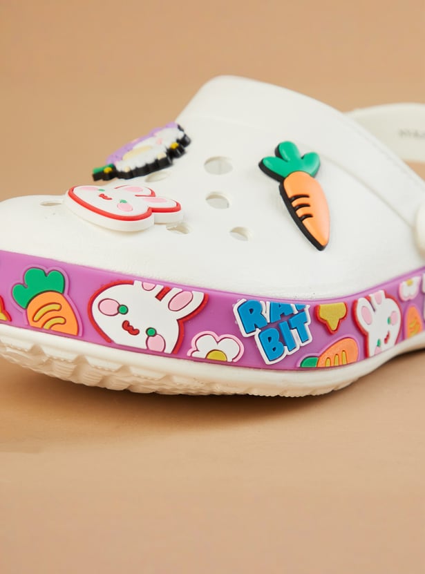 FAME FOREVER Girls Jibbitz Charms Clogs