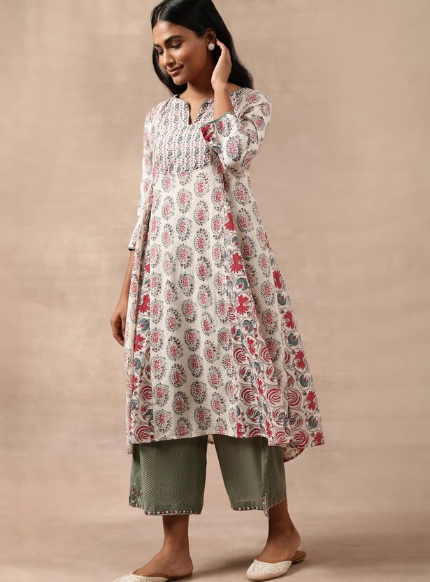 W Embroidered Palazzo