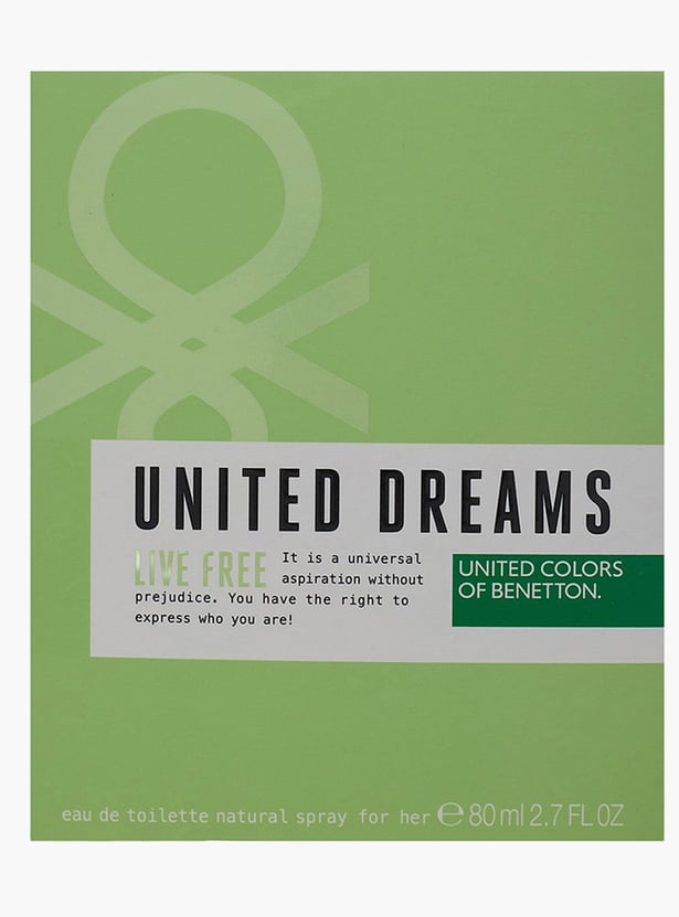 UNITED COLORS OF BENETTON United Dreams Live Free Eau de Toilette - 80ml
