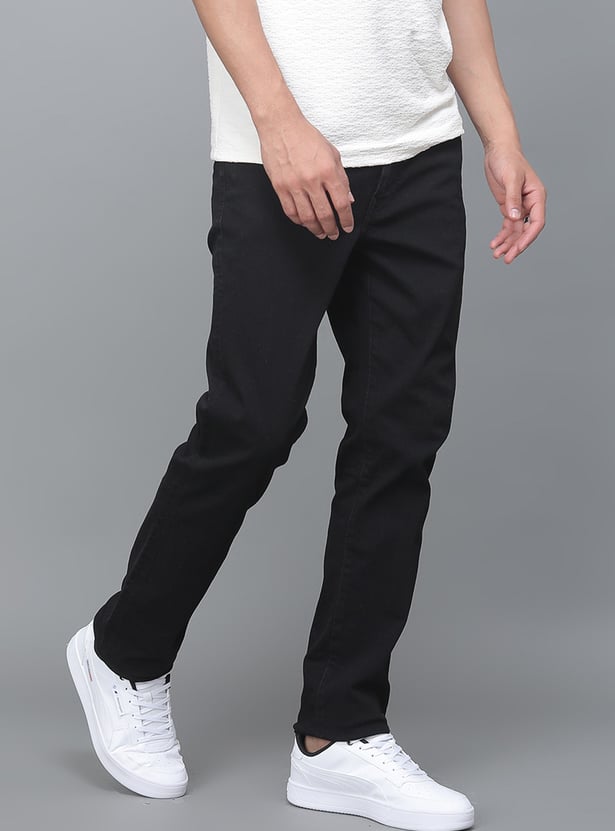 AMERICAN EAGLE Solid Slim Straight Jeans