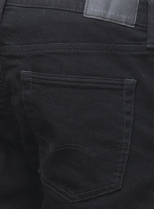 AMERICAN EAGLE Solid Slim Straight Jeans